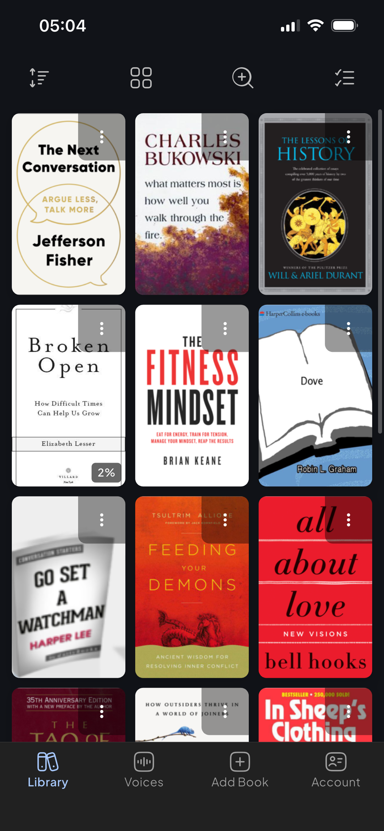 Narratr library — your EPUB and TXT files, now audiobooks